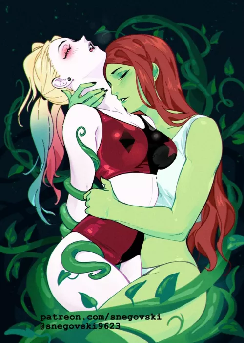 Harley and Ivy [Batman series] by (Snegovski) by Faoovo