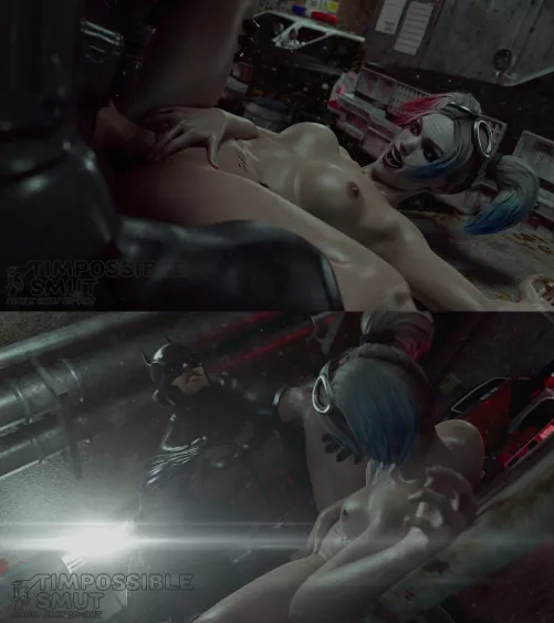 Harley & Batman (Timpossible) by Kuro-Oji