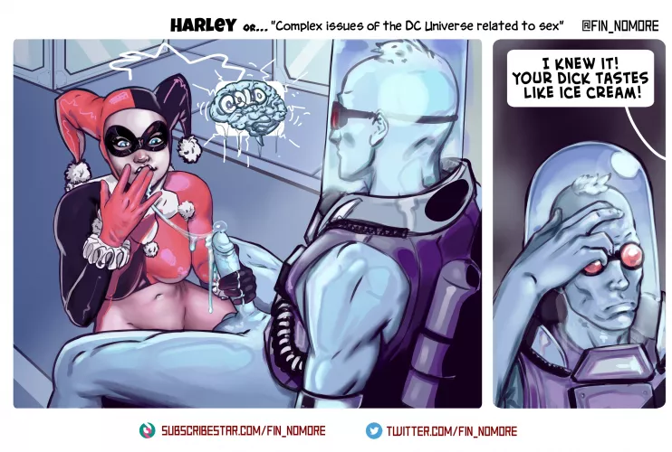 Harley Quinn and Mr. Freeze' ice cock (Fin Nomore) by zetta_rumor