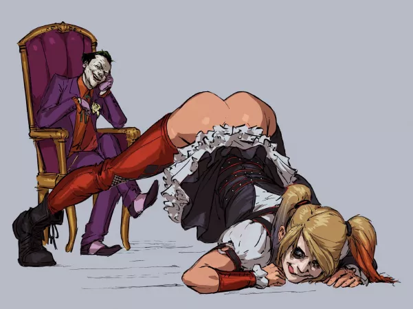 Harley Quinn jackopose, and Joker (Euphorius) [DC Comics] by eamonn6251