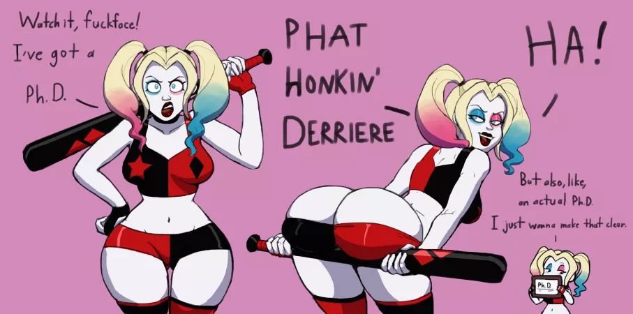 Harley with a bat.. by [deleted]