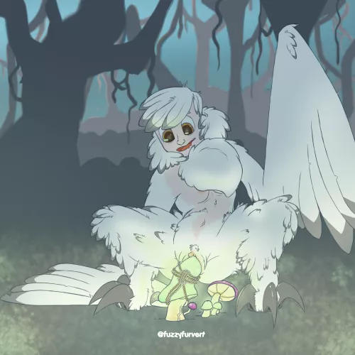 Harpy Girl for #teratober2021 by Fuzzyfurvert by fuzzyfurvert