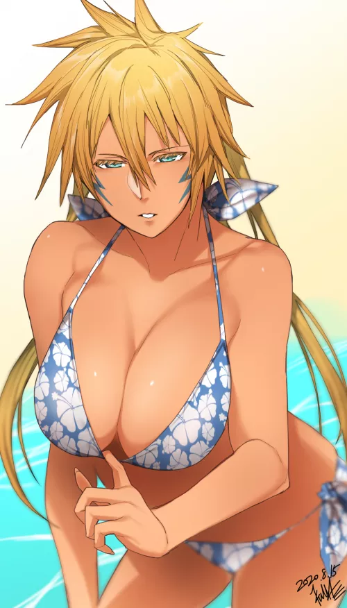 Harribel in bathing suit by Kyron112