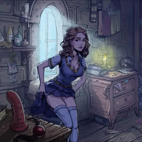 Harry only wanted to help Hermione so she didn't overstretch, she ended up helping him do exactly that. by Nerdy_sadist8