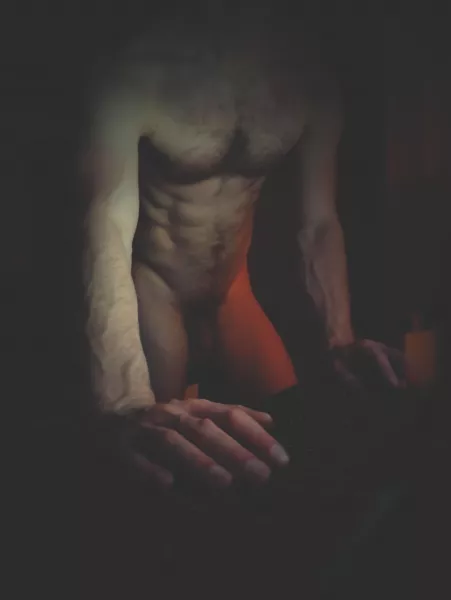 Harsh glow of the monitor. by whistlingkitedragon