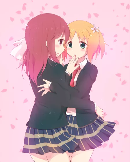 Haruka & Yu [Sakura Trick] by bartooon