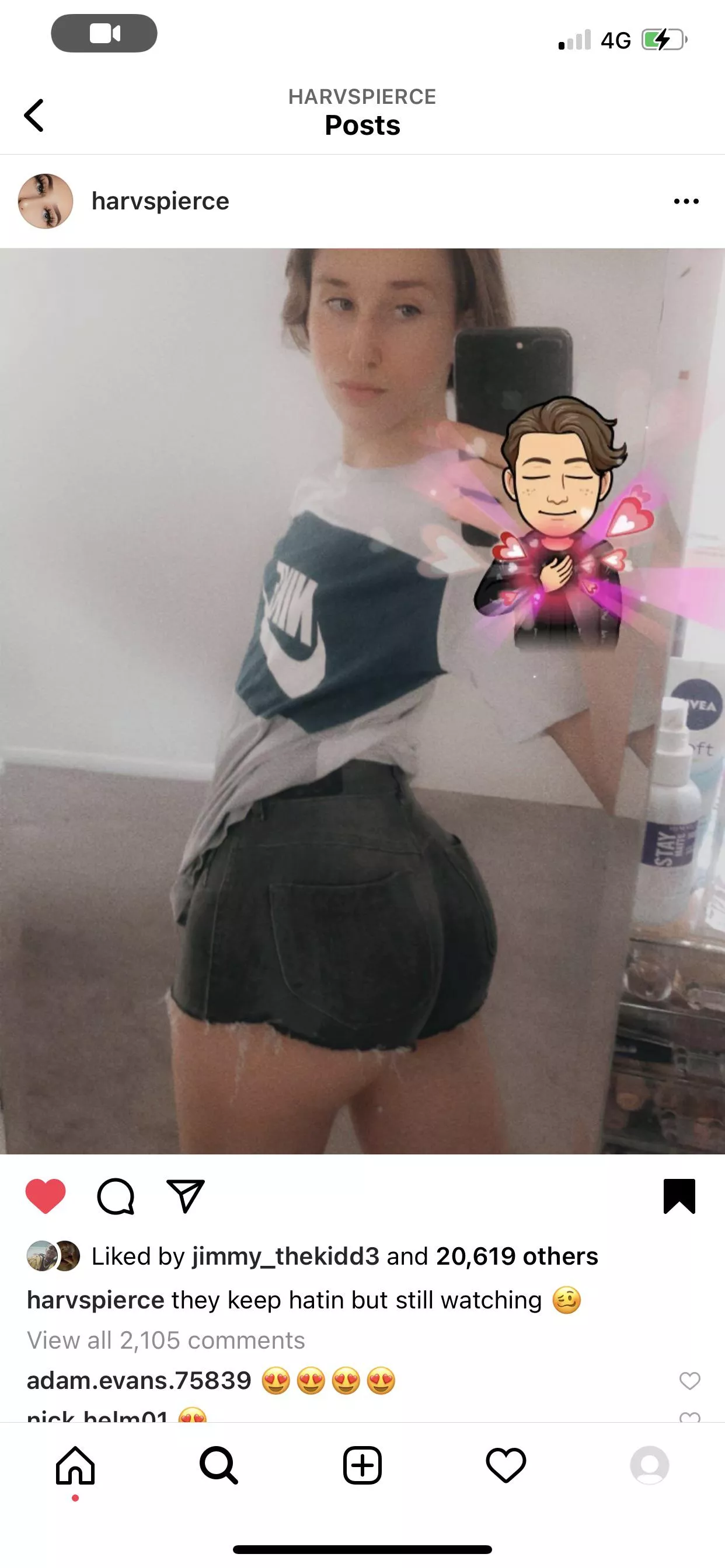 @harvspierce on instagram posted by Harvspierce