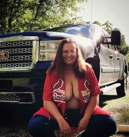 Has Boobs, loves Baseball, drives a diesel truck and loves sex and giving head. What more can a man want? by camo_sportgirl