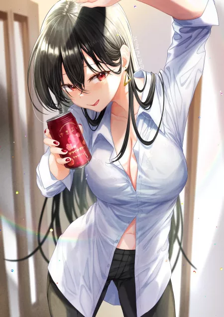 Hatori Akane [Unreal Night Office Lady] by CheetahSperm18