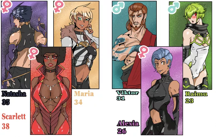 Have some adult operator designs for upcoming NSFW Warframe comics. by [deleted]