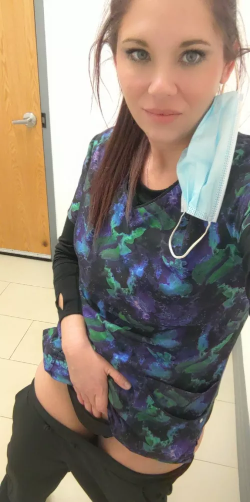 Have to sneak in the bathroom when I get a chance 😉 by peekinmypanties