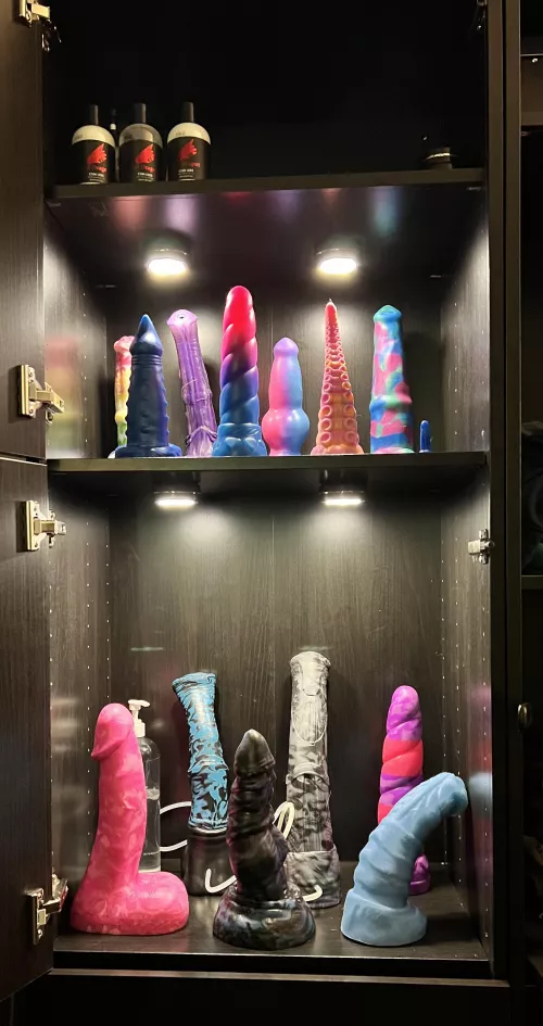 Haven’t done a collection post in a while, got my BD cabinet all set up! by mariekaleida