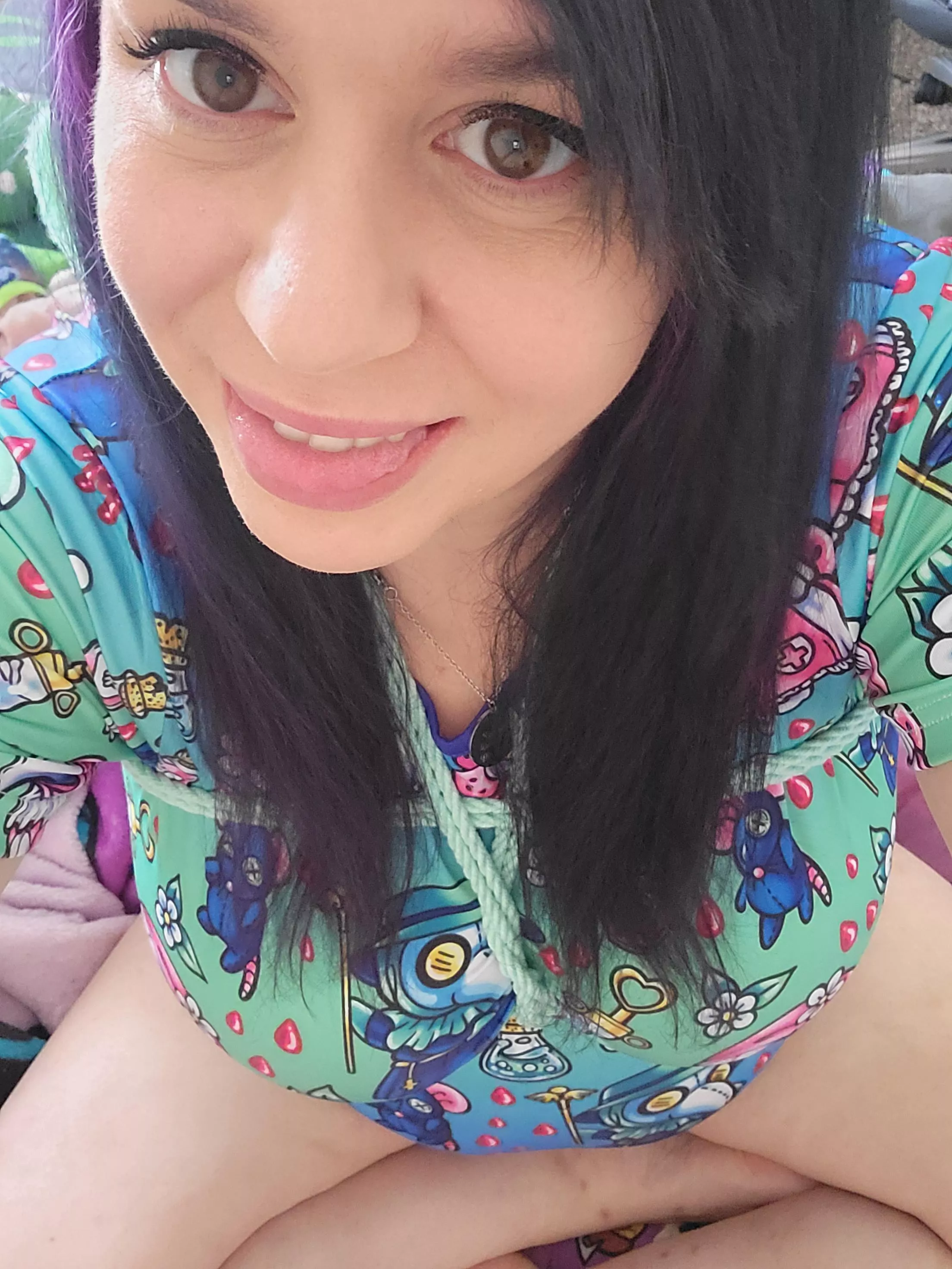 Having a silly moment 🤭💕 posted by spookylilprincess