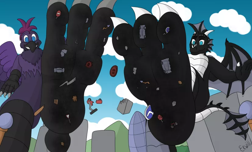 Having fun with a friend by Erwill_the_bird