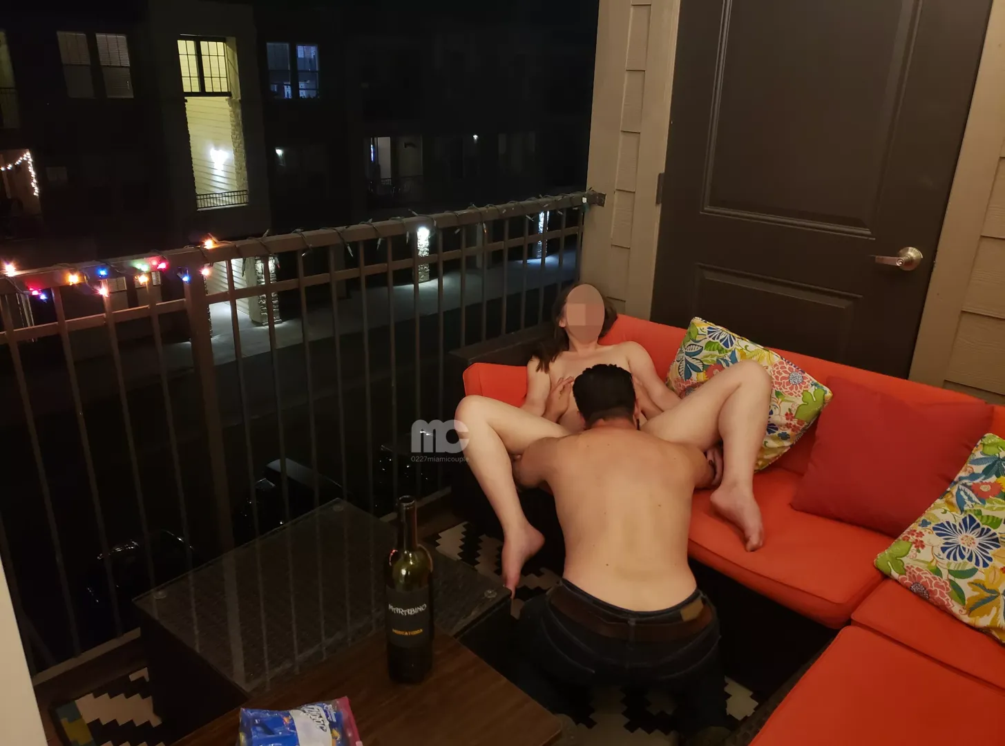 Having some fun with a friend, on his friend's balcony [00:00] by 0227miamicouple