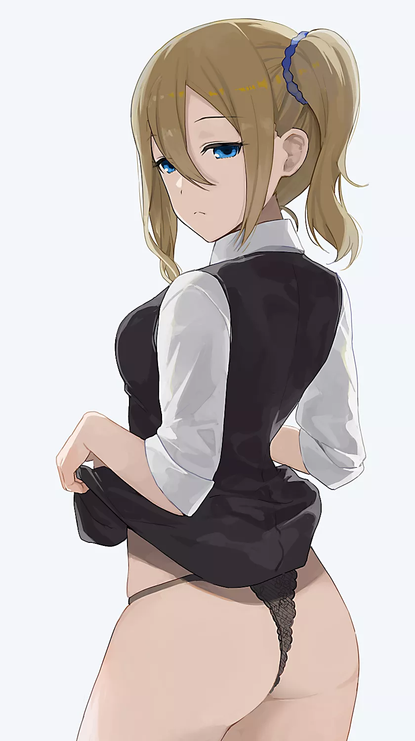 Hayasaka lifting her skirt posted by its_CheeChung