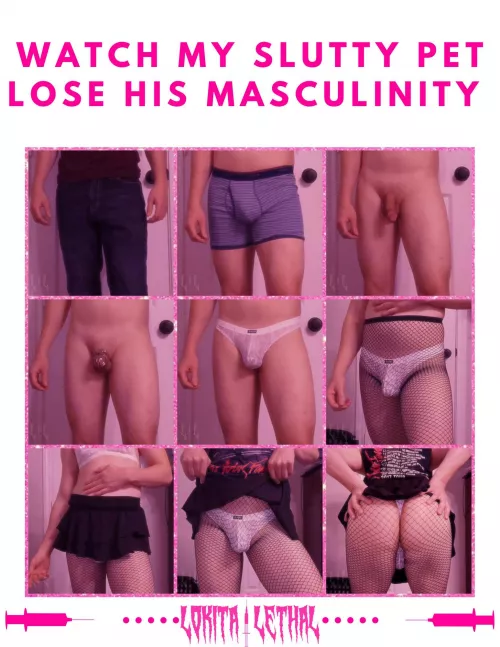 He isn’t quite sissy enough for me yet… what do y’all think? by RaelynRaine