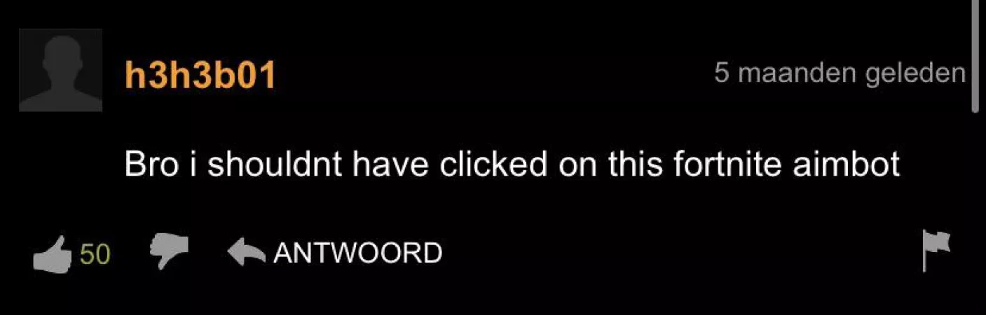 He just wanted Fortnite aimbot. by SemTheNeko