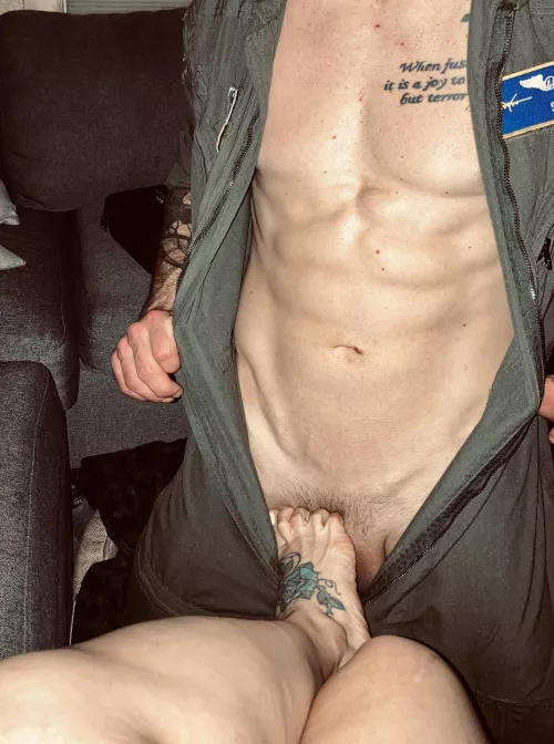 He likes my feet after he gets off work 😈👣💋 by nomadicvixen