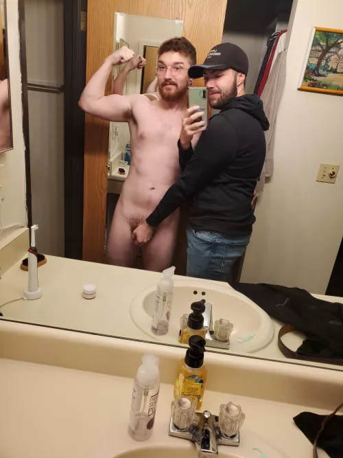 He likes to hold it for me after a workout 🤷🏻‍♂️ by zee_spirit