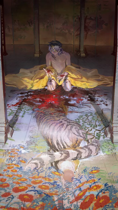 He loves tigers (Original) by AlbertMendez442