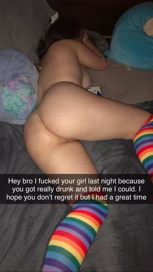 He said it was okay even if he was too drunk to know what he was saying…