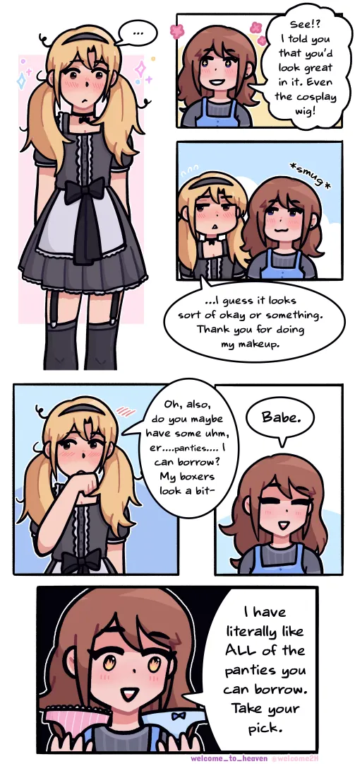 He takes dressing as a maid very seriously... 🎀[OC] posted by Welcome_To_heaven