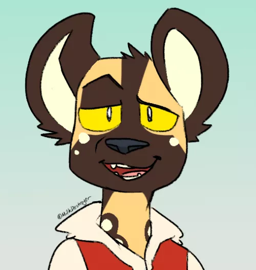 He Thinks You're Pretty Cool! (Art by me! @MilkDestroyer) by MilkDestr0yer