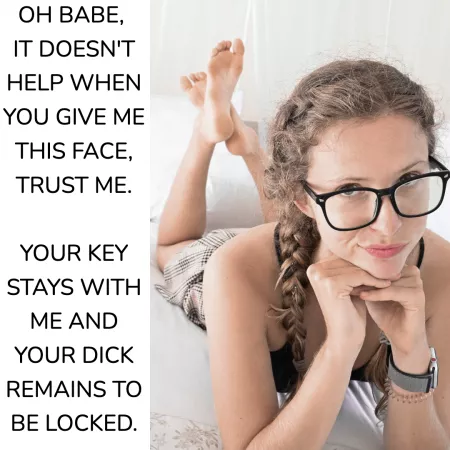 He will stay locked with me babe 😈 by lulusdreamz