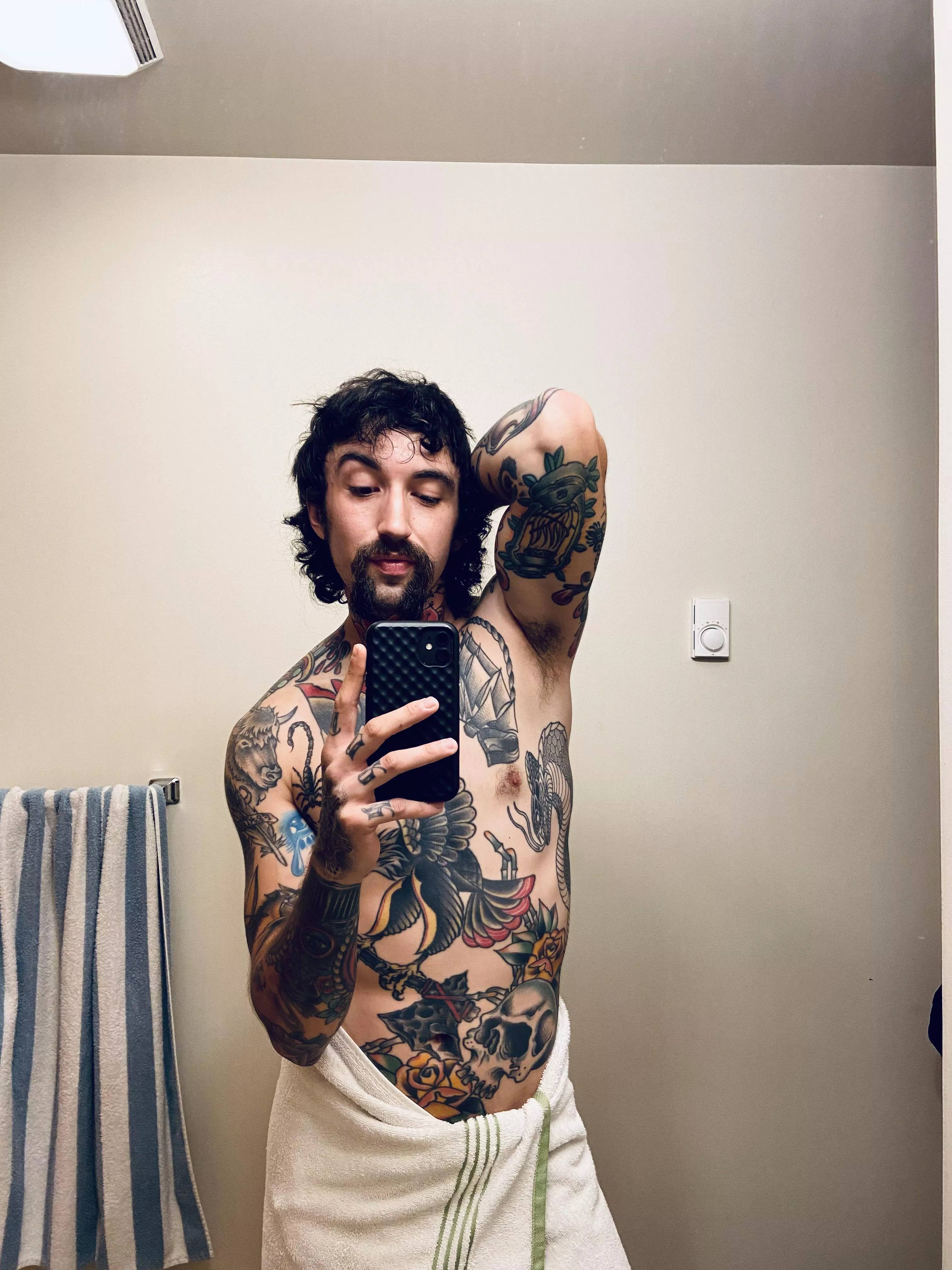 Head in the clouds with my feet in the gutter. Get it? I’m tall. posted by loveulikeareptile