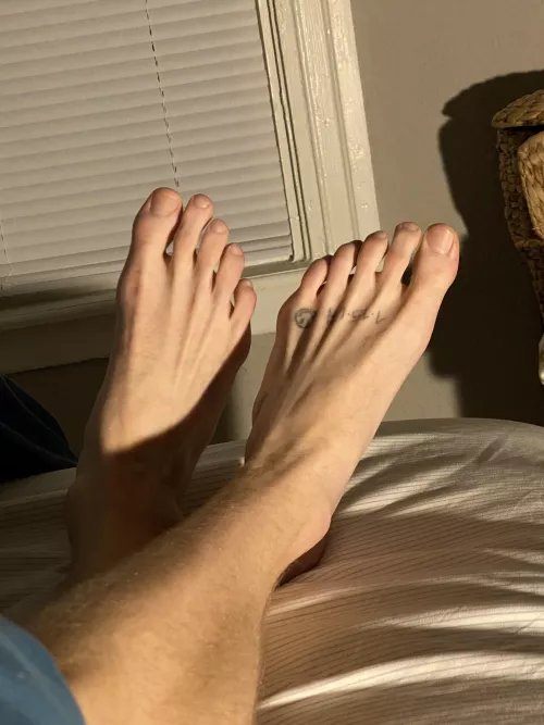 Headed to bed excited for the last day of 2021. by BlondeBoyFoot