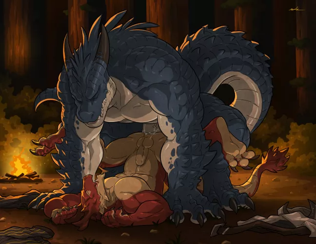 Heating up (Krawgles) by SparklyLizard