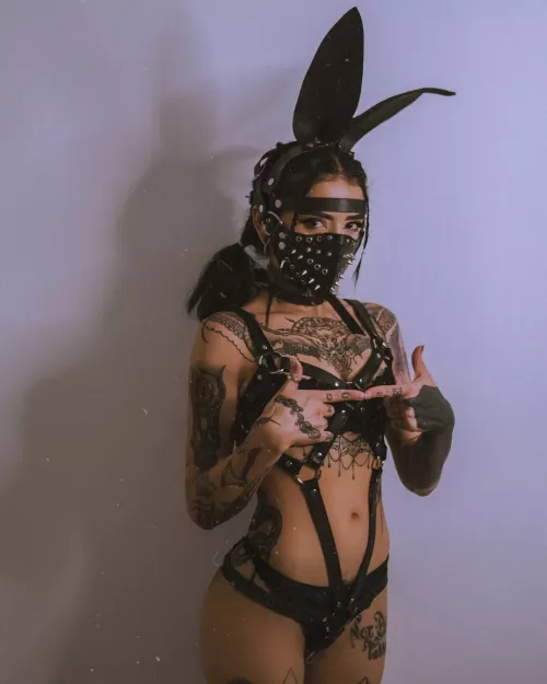 Heavy Metal Hell Bunny by LegoMyGrego