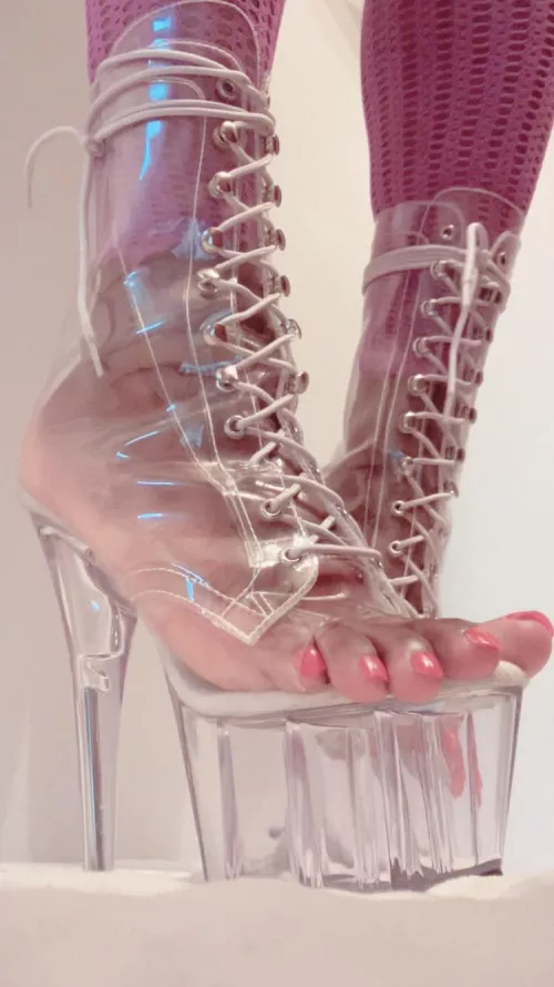 Heels taller than your cock! Cum on them for me!! by tgirlshayla