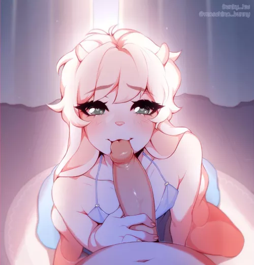 Hehe, do you like your Christmas present? ❤️(Artist: Moschino_bunny) by Gaymer_B01