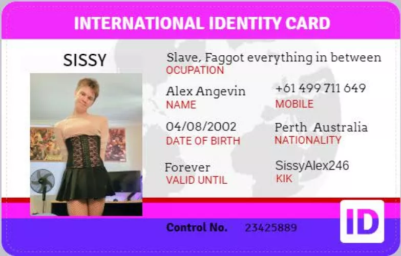 Hehe, I finally got myself a sissy ID, please expose me and humiliate me and more by Sissy_Alex246