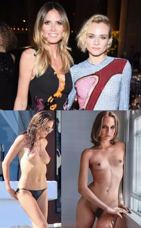 Heidi Klum and Diane Kruger by kindi1999