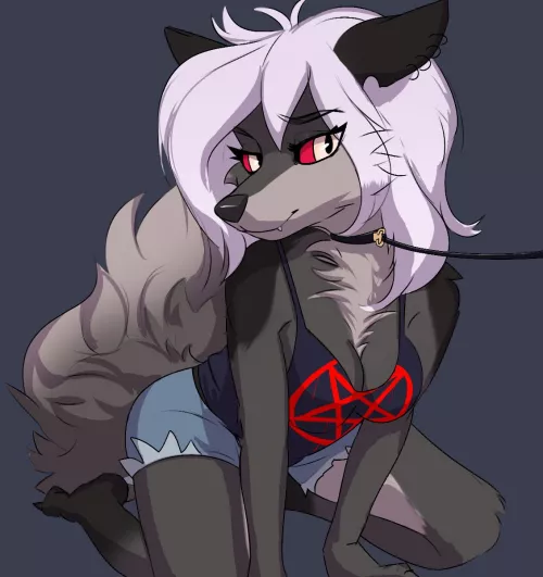 hellhound (art by me @Jesterwing) by perseline_m