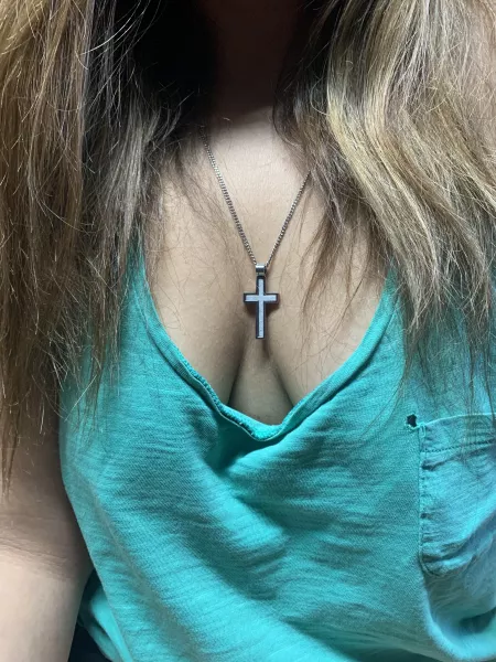 Hello cleavage. by Sea-Sector1440