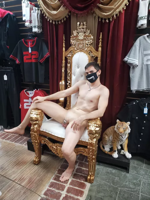 Hello! Does sanctioned nudity in a novelty store in the middle of the day get your approval? 😅 by Edged2Ruin