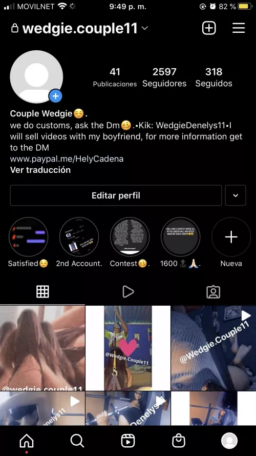 Hello friends, follow my wedgie account on instagram, I also sell videos at very good prices. I accept paypal and zelle, ask with confidence🥰😊 by Prudent_Kangaroo_581