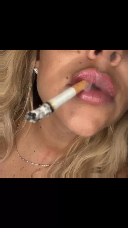 Hello from middle of the night for me 🚬😈 by SwedishGirlSthlm