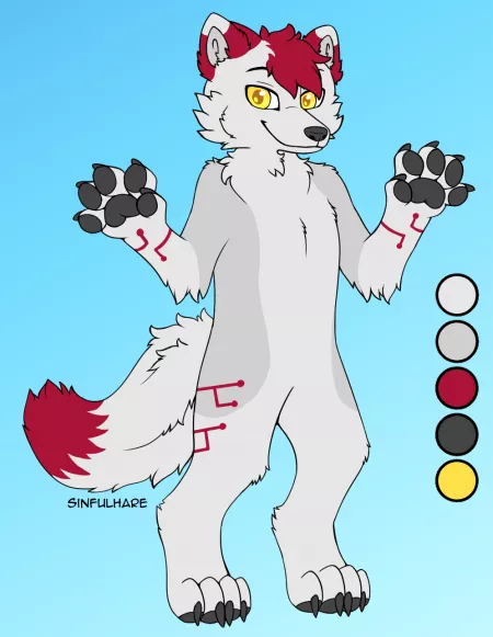 Helped a new furry friend make a fursona 💜 by SinfulHare