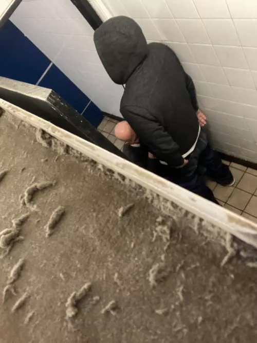 Helping him with his zipper