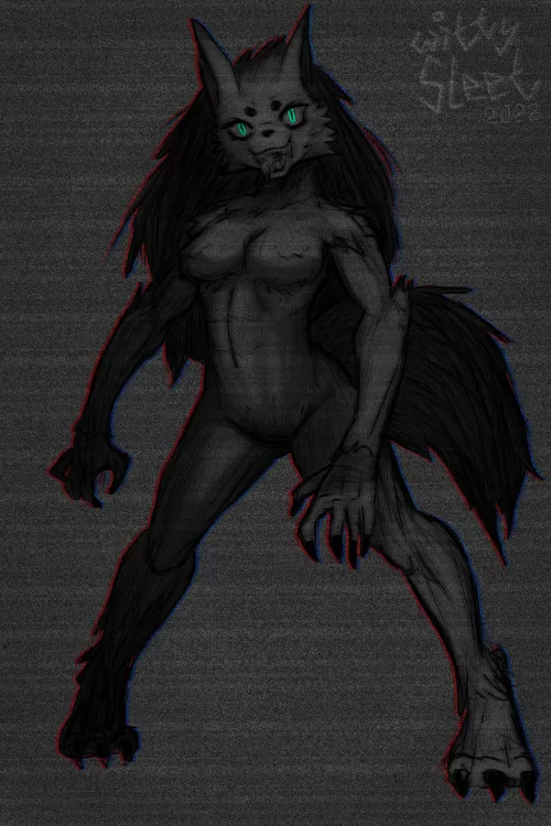 Her (art by me) /// In the comment section is a mini story that's part of the artwork! by wittySleet