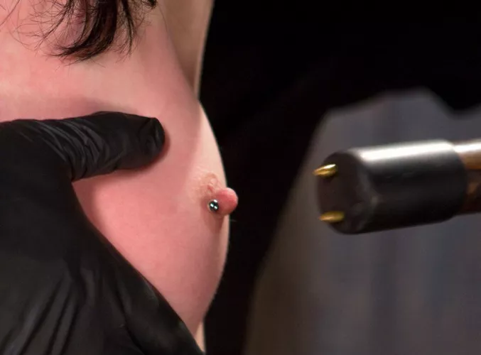 Her nipple is about to get very sensitive by abc0011_