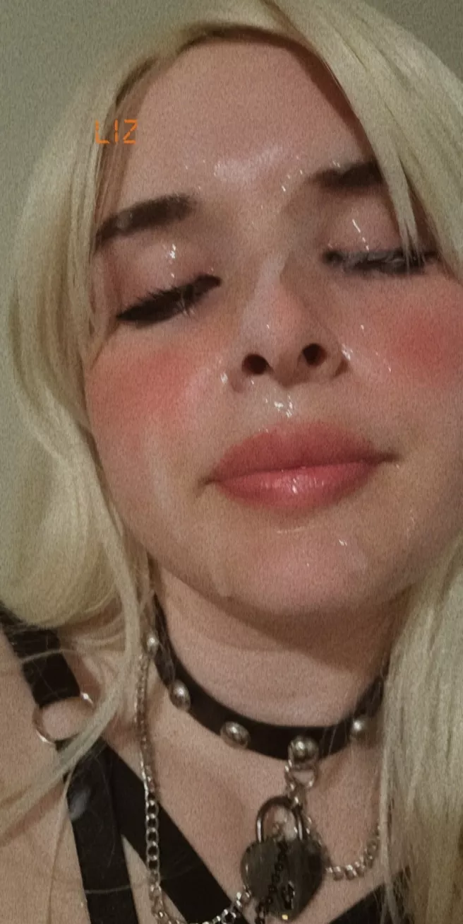 Here's another yummy picture..my makeup got all messy after.. posted by tinytoez004