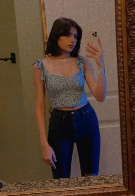 Here’s how my tiny lil tits look normally:) does anyone think i should start taking clothes off… by boredbae124365