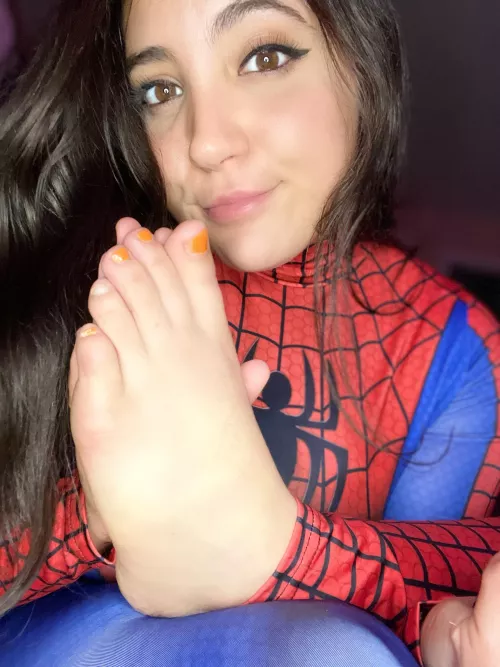 Here’s my foot 🕷 by peachesNNcreamNNshit