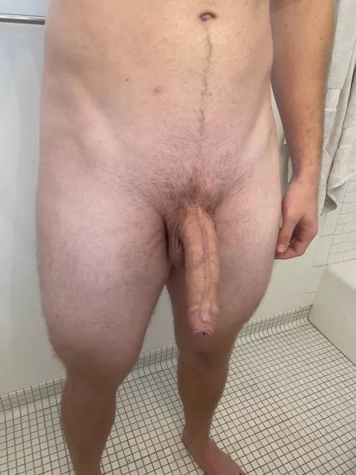 Here’s my uncut cock by Tub-23